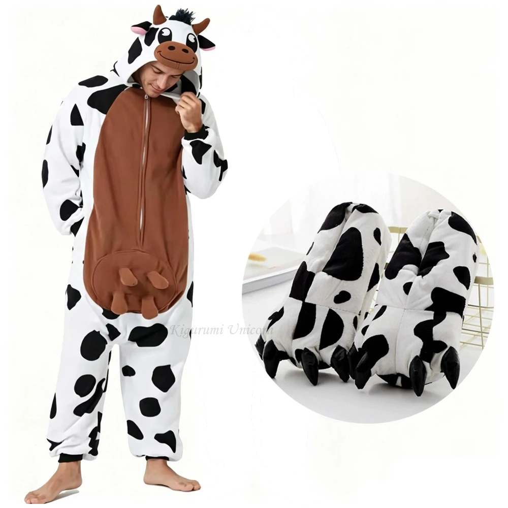 Women Shoes Xxl - Pigiama Kigurumi a forma di mucca,